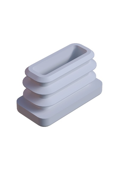Cateksss 15x30 Mm Profil İçin Kademeli İçe Geçme Profil Tapası, Profil Kapak, Profil Tapa Beyaz - 42 Li Paket