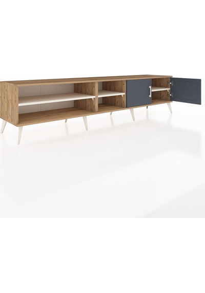 Hyperion Tv Ünitesi 3 Raflı 2 Kapaklı 220x44x51 Çam-antrasit/aytaşı Antrasıt/aytası - Atlas Çam Hyperion Tv Ünitesi 3 Raflı 2 Kapaklı 220x44x51 Çam-antrasit/aytaşı Antrasıt/aytası - Atlas Çam