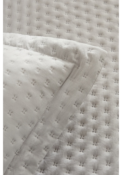 Karaca Home Breeze Soft Çift Kişilik Yatak Örtüsü Gri Gri