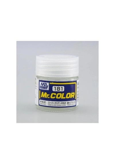 Mr.hobby C-181 10 Ml. Super Clear, Yarı Mat Vernik, Mr.color Serisi Model Boyası Standart