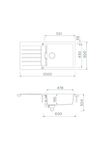 Schock Signus D-100l Silverstone Granit Eviye Antrasit