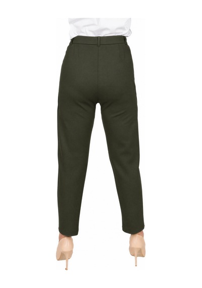 Goffra Kadın North Esnek Relaxed Pantolon Haki