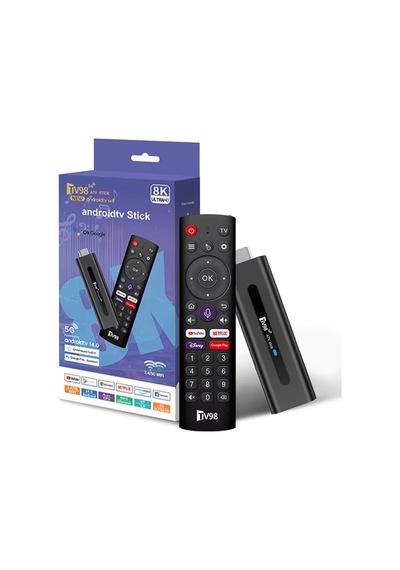 Wearfitpro Tv98 5g Android 8k Tv Stick Akıllı Tv Dönüştürücü Dual Wifi Bluetooth Destekli Tv Stick