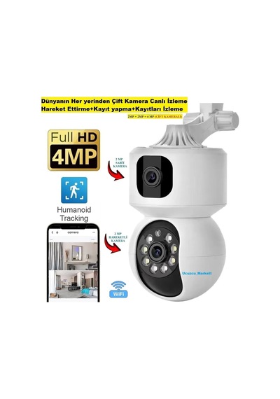 Kalite Wifi Çift Kamera Dünyanın Her Yerinden Canlı Izleme
