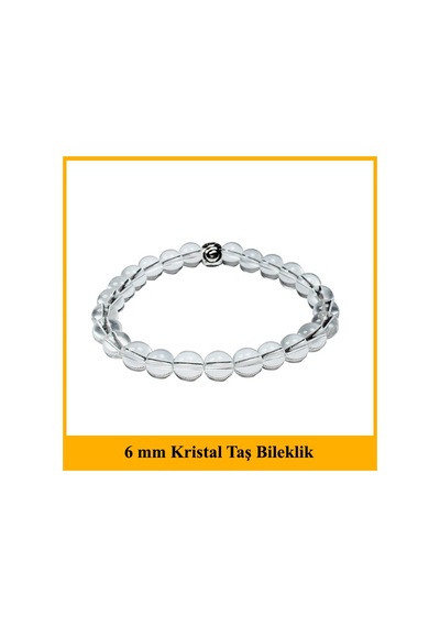 Bitirin 6 Mm Kırıstal Taş Erkek Bilekliği Çok Renkli