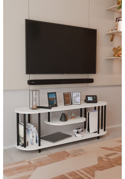 Modern Tv Ünitesi Ahşap Raflı 2 Katlı Televizyon Sehpası Minimalist,dayanıklı, Fonksiyonel Tv Standı Beyaz Modern Tv Ünitesi Ahşap Raflı 2 Katlı Televizyon Sehpası Minimalist,dayanıklı, Fonksiyonel Tv Standı Beyaz