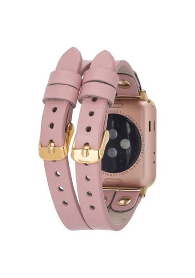 Bouletta Apple Watch Uyumlu Deri Kordon Ely Double Tour Gold Trk (545374977)
