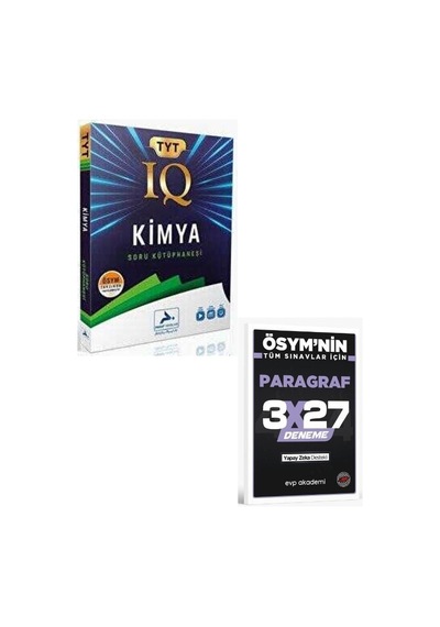 2027 Paraf 2027 Tyt Kimya Iq Soru Kütüphanesi+ Evp Akademi Paragraf