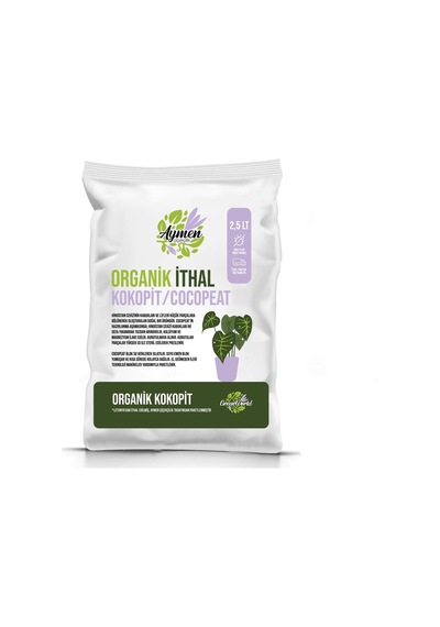 Aymen Çiçekçilik Özel Karışımlı Cocopeat Ponza Katkılı 2,5 Litre Iç Dış Mekan Bitki Yetiştirme Toprağı - Kokopit 2.5 L