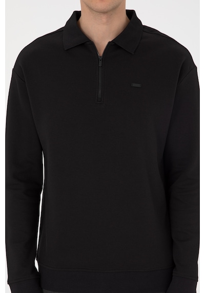 U.s. Polo Assn. Erkek Siyah Sweatshirt 50316484-vr046 SIYAH