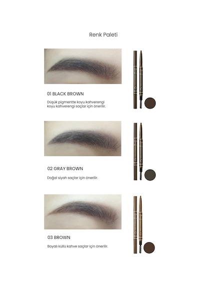 Peripera Speedy Eyebrow Auto Pencil 01 Black Brown