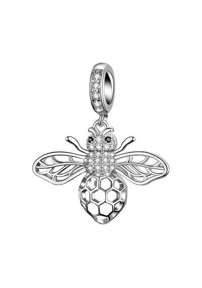 Nur Silver Arı Sallantılı Gümüş Charm - NUR-CM00232