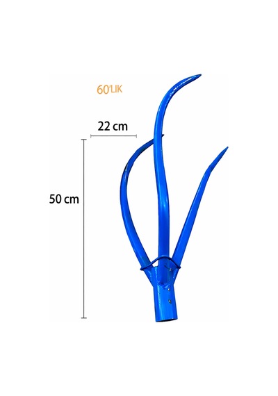 Anadut Dirgen 3 Dişli Metal 60 Lık 50 Cm Uzunluğunda