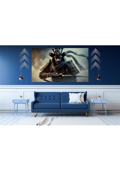 Ti-play Aileyi Koru Yada Öl 60x90cm Modern Samuray Pvc Çerçevesiz Tablo
