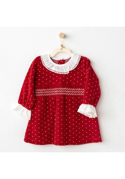 Andywawa Dress Party Bebek Elbise Ac26315 Kırmızı