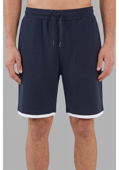 Buratti Oysho Kumaş Çift Katmanlı Paça Detaylı Bağlamalı Short Erkek Short 5908091 İndigo