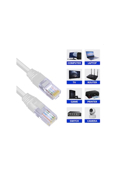 10 Metre Cat6 Patch Kablo 10m Ethernet Kablosu UTP Lan Kablosu