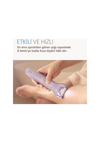 Kablosuz Epilatör, Yıkanabilir Başlık İle Islak Ve Kuru Kullanım