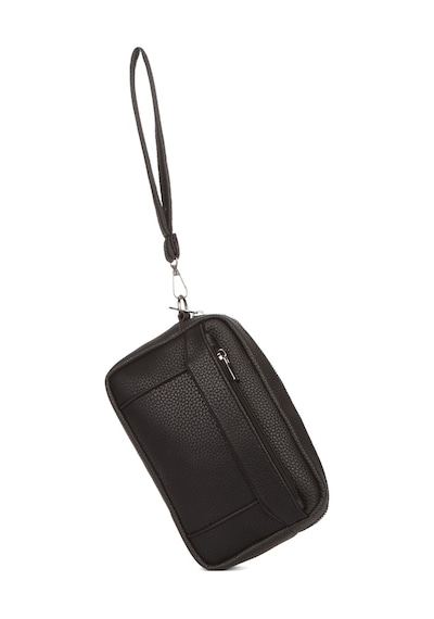 Newish Polo Erkek El Askılı Portföy Clutch El Çantası New256 - Siyah