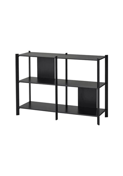 Ikea Jattesta Açık Raf Ünitesi, Siyah 120x85 Cm Ahşap - Siyah