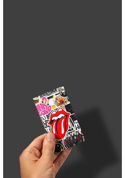 Rock Metal V2 Sticker Paketi /bullet Journal Defter Çıkartma Ajanda Laptop Etiket Diğer