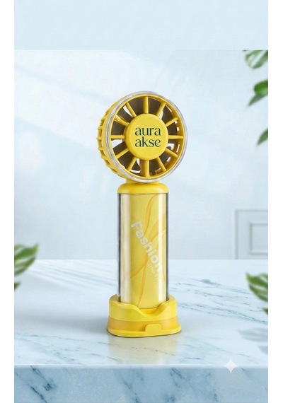 Taşınabilir El Tipi Mini Fan Sarı