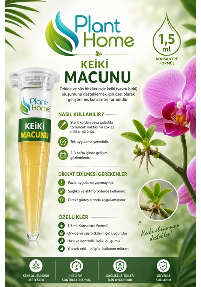 Keiki Macunu 1,5 Ml Orkidelerde Keiki Yavru Bitki Oluşumunu Destekleyen Konsantre Formül Diğer