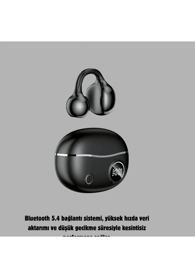 Açık Kulak Kablosuz Bluetooth 5.4 Kulaklık Type-c Hızlı Şarj, 30 Saat Kullanım 00