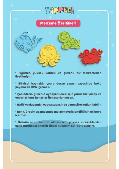 Renkleri Öğreniyorum Okyanus Canlıları Renk Eşleştirme Oyunu 40 Parça