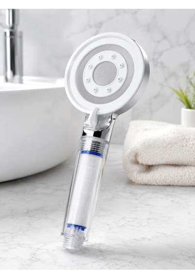 Mey İthalat Mineral Taşlı Filtreli Duş Başlığı Güçlü Su Basınçlı Banyo Başlığı Çok Renkli