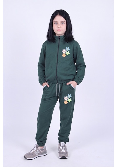 Fyk Kids Kız Çocuk Sweet Heart Baskılı Dik Yaka Çift Cepli Fermuarlı Eşofman Takımı Haki Fyk Kids Kız Çocuk Sweet Heart Baskılı Dik Yaka Çift Cepli Fermuarlı Eşofman Takımı Haki