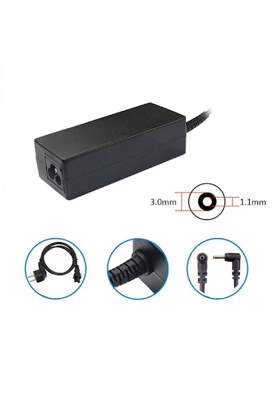Trio 3.0x1.1mm Soket 65 W 19 Volt 3.42 Amper Notebook Pc Adaptör
