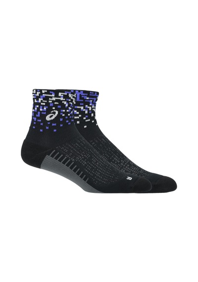 Asics Performance Run Sock Quarter Unisex Black/obsidian Grey 3013b284-001