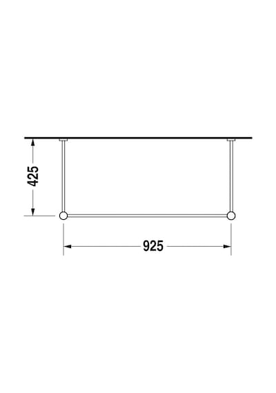 Duravit Vero Metal Lavabo Konsolu 0030671000