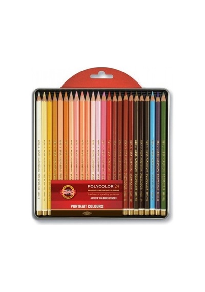 Koh-I Noor Polycolor Kuruboya Kalem Seti - 24'lü - Portrait Colou