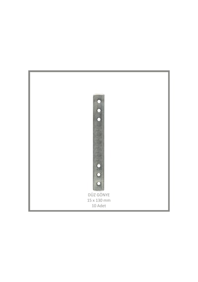 Düz Gönye, Sac Gönye, 15 X 130 Mm 10 Adet Metalik