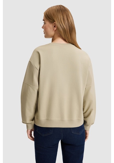 U.S. Polo Assn. Kadın Açık Haki Bisiklet Yaka Sweatshirt 50329004-vr183 Acık Hakı