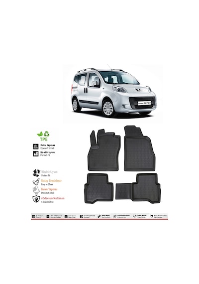 Peugeot Bipper 2016 Model 4d Ekstra Havuzlu Paspas