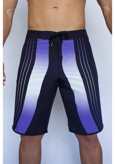 Pose I Down Purple Vision Boardshort Erkek Fizik Ve Deniz Şortu Siyah
