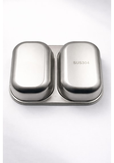 Tier - 2 Katlı Sızdırmaz Kapaklı Lunchbox 1000 Ml Krem
