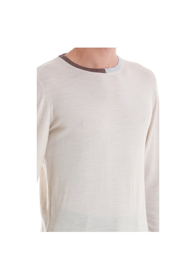 Hatemoğlu Bej Regular Fit Düz Bisiklet Yaka Yünlü Triko Kazak 34122023a001 006 Bej