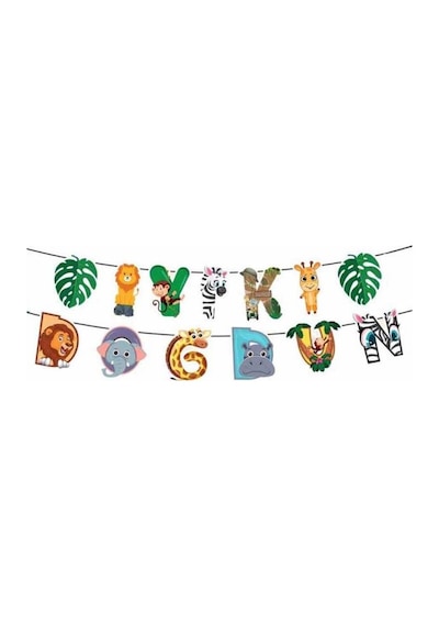 Safari Karakterli İyi Ki Doğdun Banner Tüm Yaşlar