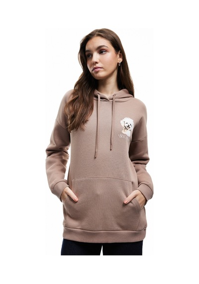 Koton Şardonlu Uzun Kollu Kanguru Cepli Kapüşonlu Arkası Baskılı Oversize Sweatshirt Kahverengi 6wal10237ık Kahve Koton Şardonlu Uzun Kollu Kanguru Cepli Kapüşonlu Arkası Baskılı Oversize Sweatshirt Kahverengi 6wal10237ık Kahve