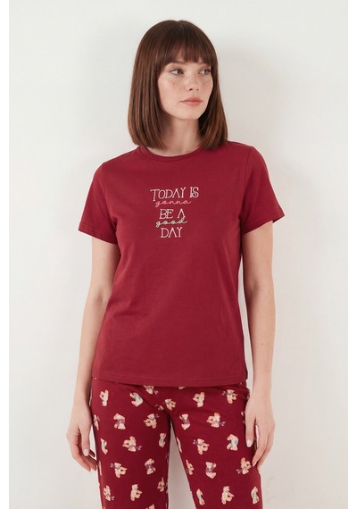Lela Bayan Pijama Takımı 65790784 Kırmızı