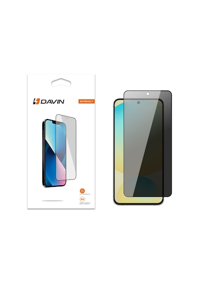 Samsung Galaxy Uyumlu S24 Fe Davin 5d Privacy Cam Ekran Koruyucu Siyah