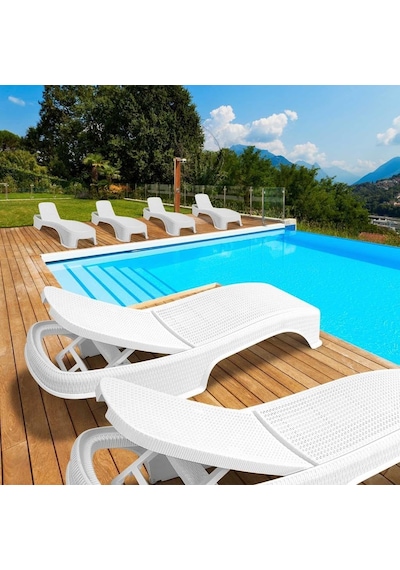 Sy-2536 Antrasit Brezza Royal Lüks Rattan Şezlong Diğer