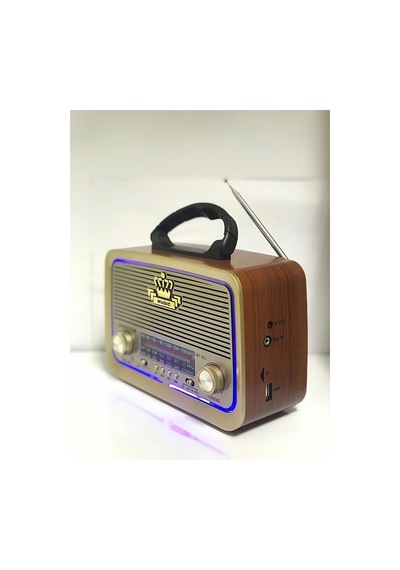 Ahşap Nostaljik Görünümlü Bluetoothlu-usb-sd Card-mp3 Çalar Nostaljik Radyo Müzik Kutusu Rt-301