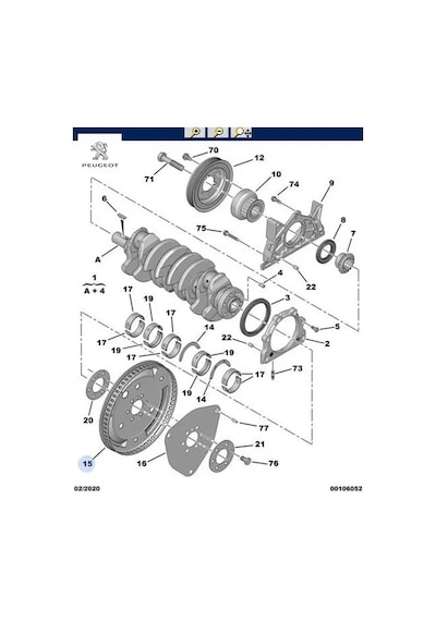 Volant Dişlisi 206 307 Al4 Otom Şanz Peugeot 0535.92
