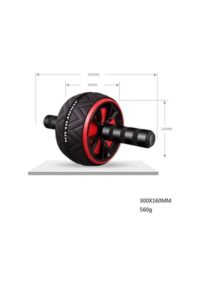 Dolıty Abdominal Egzersiz Tekerleği Fitness Gücü Kırmızı Kırmızı