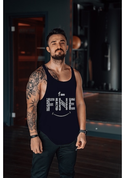 Ndrsports Fitness Atlet Tank Top Dijital Baskı (530686930) Siyah